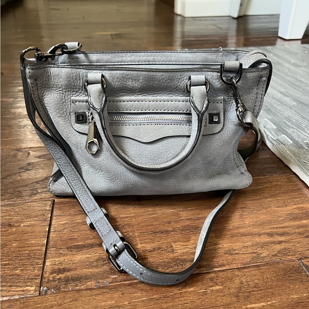 Rebecca Minkoff Gray Suede Crossbody Bag